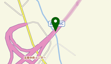 北見道路 北見中央IC 上り 出口の地図画像