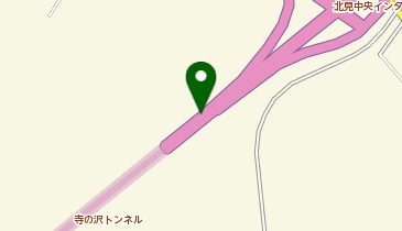 北見道路 北見中央IC 下り 出口の地図画像