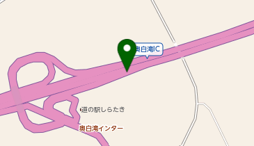 旭川紋別自動車道 奥白滝IC 上り 出口の地図画像
