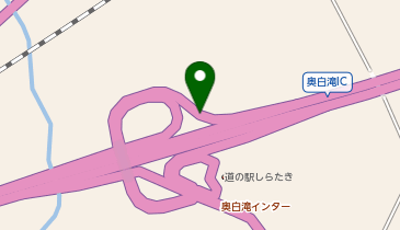 旭川紋別自動車道 奥白滝IC 下り 入口の地図画像