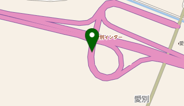 旭川紋別自動車道 愛別IC 上り 入口の地図画像