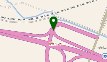 旭川紋別自動車道 愛別IC 下り 入口の地図画像