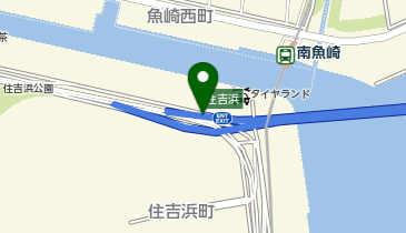 阪神5号湾岸線 住吉浜出入口 上り(東行き) 入口2の地図画像