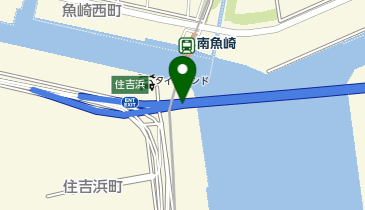 阪神5号湾岸線 住吉浜出入口 下り(西行き) 出口2の地図画像