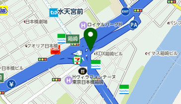 首都9号深川線 箱崎出入口 下り 入口の地図画像