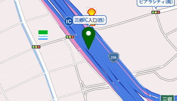 常磐自動車道 三郷出入口 下り 出口の地図画像