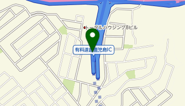 指宿有料道路 鹿児島IC 上り 出口の地図画像