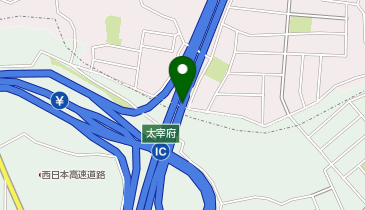 福岡高速2号太宰府線 太宰府IC 下り 出口の地図画像