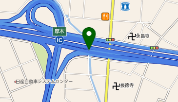 小田原厚木道路 厚木IC 下り 出口の地図画像