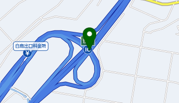 中部縦貫自動車道 白鳥IC 上り 出口の地図画像