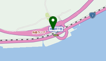 木原道路 糸崎 下り 入口の地図画像