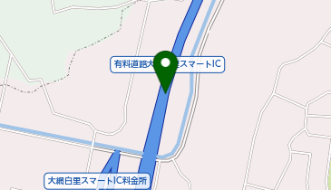 首都圏中央連絡自動車道(松尾横芝-木更津) 大網白里スマートIC 外回り 出口の地図画像