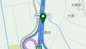 東北中央自動車道 湯沢IC 上り 出口の地図画像