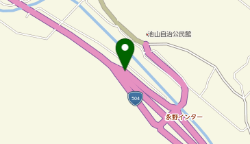 北薩横断道路 永野IC 上り 出口の地図画像