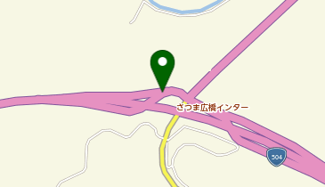 北薩横断道路 さつま広橋IC 下り 入口の地図画像