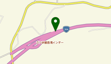 北薩横断道路 さつま観音滝IC 上り 入口の地図画像