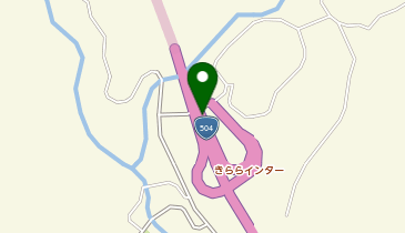 北薩横断道路 きららIC 上り 出口の地図画像