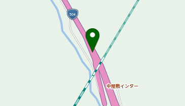 北薩横断道路 中屋敷IC 下り 入口の地図画像