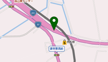 島原道路 森山東IC 下り 出口の地図画像