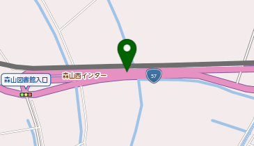 島原道路 森山西IC 下り 出口の地図画像