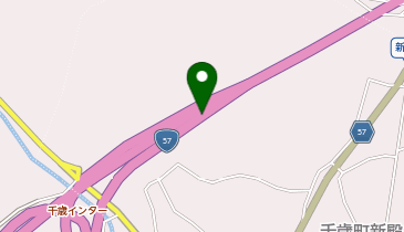 中九州横断道路 千歳IC 下り 出口の地図画像