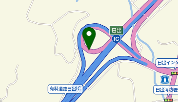 大分空港道路 日出IC 下り 入口の地図画像