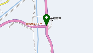 中津日田道路 本耶馬渓IC 下り 入口の地図画像