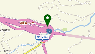 大洲八幡浜自動車道 八幡浜IC 上り 出口2の地図画像