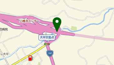 大洲八幡浜自動車道 八幡浜IC 下り 出口の地図画像