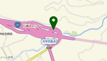 大洲八幡浜自動車道 八幡浜IC 下り 入口の地図画像