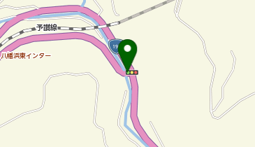 大洲八幡浜自動車道 八幡浜東IC 下り 入口の地図画像
