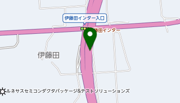 中津日田道路 伊藤田IC 下り 入口の地図画像