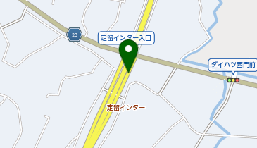 中津日田道路 定留IC 下り 入口の地図画像