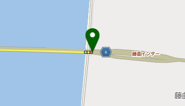 宇部湾岸道路 藤曲IC 下り 出口の地図画像