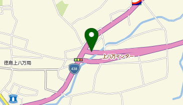 徳島南環状道路 上八万IC 下り 入口の地図画像