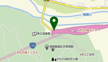 徳島南環状道路 文化の森IC 下り 入口の地図画像