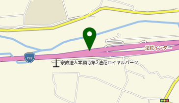 徳島南環状道路 法花IC 下り 出口の地図画像