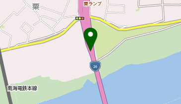 第二阪和国道 粟 上り 出口の地図画像