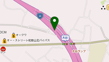 第二阪和国道 大谷 上り 入口の地図画像