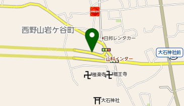 稲荷山トンネル 山科出入口 下り 出口の地図画像