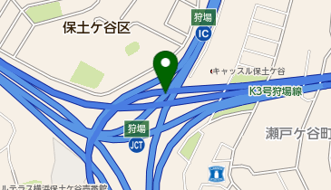 横浜新道 狩場IC 上り 入口の地図画像