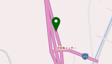 北条湯原道路 北栄南IC 上り 出口の地図画像