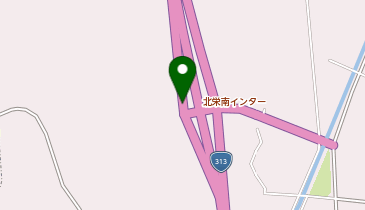 北条湯原道路 北栄南IC 下り 入口の地図画像