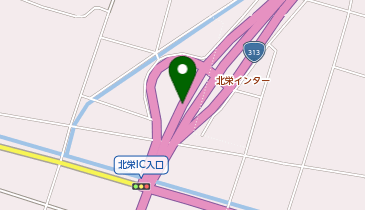 北条湯原道路 北栄IC 上り 入口の地図画像