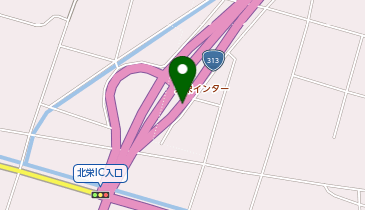 北条湯原道路 北栄IC 下り 出口の地図画像