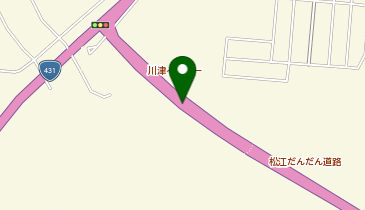 松江だんだん道路 川津IC 下り 出口の地図画像