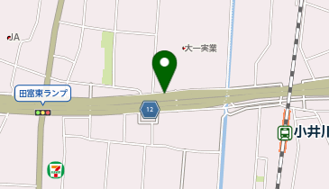 新山梨環状道路 田富東 下り 入口の地図画像