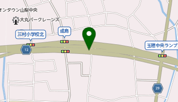 新山梨環状道路 玉穂中央 上り 入口の地図画像