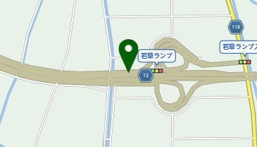 新山梨環状道路 若草 下り 出口の地図画像