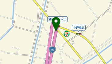 新山梨環状道路 落合西IC 上り 入口の地図画像